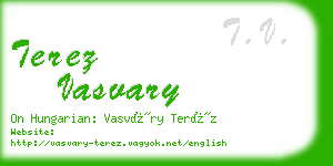 terez vasvary business card